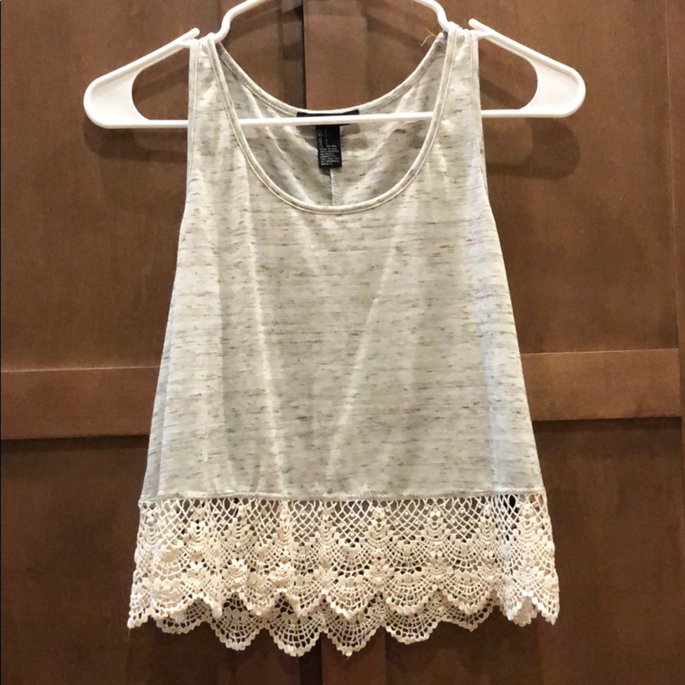 Scallop tank top